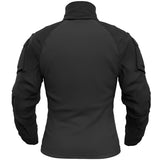 1 x RAW Customer Returns Memoryee Men s Military Tactical Army Combat Long Sleeve Shirt Slim Fit T-Shirt with 1 4 Zip and Pockets Black M - RRP €36.99