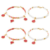 2 x Brand New NBEADS About 470Pcs Tila Beads Kit, Mother s Day Bracelet Making Kits Including Beads, Heart Alloy Enamel Charms for Mother s Day - RRP €40.8