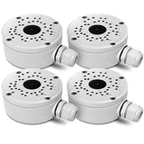 1 x RAW Customer Returns  Camera Junction Box Camera Junction Box Waterproof, Junction Box for CCTV Camera, Outdoor Camera Junction Box, Camera Junction Box, Universal Junction Box for Bullet Surveillance Camera 4 Pack  - RRP €59.0