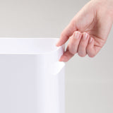 1 x RAW Customer Returns mDesign trash can with handles - ideal as a waste collector or waste paper basket for the kitchen, bathroom or office - square bucket without lid - made of robust plastic - 5.7 liter capacity - set of 2 - gray - RRP €28.21