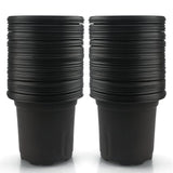 1 x RAW Customer Returns KINGLAKE Pack of 100 10 cm plant pots, plant pots, cultivation flower pot, plastic small cultivation pots, plastic pots, plants, garden, round for seeds, juicy flowers, black - RRP €16.99