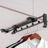 2 x RAW Customer Returns Aresvrgo Extendable Clothes Rail, Adjustable Clothes Rail Wardrobe, Telescopic Clothes Rail Storage Space Saving, for Wardrobes and Storage Areas Telescopic Rod Clothes Rail 25  - RRP €47.98