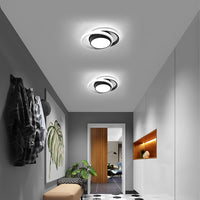 1 x RAW Customer Returns Goeco ceiling light LED, round ceiling light modern 32W 2350LM, ceiling lamps for bathroom bedroom hallway kitchen living room balcony, 6500K cold white light, diameter 27cm - RRP €32.99