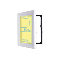 1 x RAW Customer Returns My Little DaVinci Wooden Picture Frame for 50 Pictures - Original Patented A3 and A4 Front Opening Photo Frames - Display or Hang Your Children s Artwork White A4  - RRP €41.9