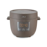 1 x RAW Customer Returns Yum Asia Tsuki Mini Rice Cooker with Shinsei Ceramic Bowl 2.5 Cups, 0.45 Liter , 5 Rice Cooking Functions, 2 Multicooker Functions, Hidden LED Display, 220-240V Pebble Grey  - RRP €99.9