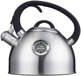 1 x RAW Customer Returns H Hscheid stainless steel kettle induction, 2.5 L tea kettle whistling kettle camping with ergonomically shaped, heat-resistant soft handle and viewing window, suitable for all types of stoves - RRP €40.33