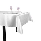 1 x RAW Customer Returns CCSimple Satin Tablecloth for Decoration Wedding Birthday Christening for Children Event - White 228 335cm Bianco - RRP €20.4