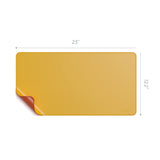 1 x RAW Customer Returns Satechi Reversible Eco-Leather Mat - Desk Protector - Safe for Lacquered and Varnished Wooden Surfaces Yellow Orange  - RRP €32.26