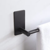 1 x RAW Customer Returns KES towel holder without drilling black matt bathroom towel rail self-adhesive bath towel holder stainless steel SUS 304 shower tea towel holder 75 cm, A7000S75B-BK - RRP €36.99