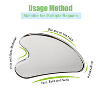 1 x RAW Customer Returns Gua Sha Facial Massage, 304 Stainless Steel Gua Sha Metal Scraper, Multifunctional Massage Tool Small for Face, Jawline, Neck, Eye, Back, Forehead Wrinkles Smoothing, Face Lifting - RRP €10.99