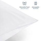 1 x RAW Customer Returns Blumtal Double Duvet Cover 200x220 and Pillowcases 50x80 - Sheet Set in Oeko-Tex certified extra soft microfibre, Duvet Cover Set with 2 Pillowcases - 3 pieces - White - RRP €49.99