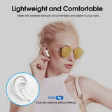 1 x RAW Customer Returns OYIB Bluetooth Headphones In Ear, 2023 New Bluetooth 5.3 Wireless Headphones with 4 ENC Microphone, Immersive HiFi Headphones, Touch Control Earbuds with LED Display, 25H, IPX7 Waterproof Headphones White - RRP €20.54