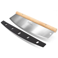 1 x RAW Customer Returns Joejis pizza cutter wooden handle 33.5 cm - pizza cutter weighing knife pizza - pizza knife - pizza cutter stainless steel - pizza cutter can be used multiple times - RRP €11.95