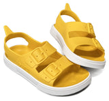 1 x RAW Customer Returns BOATILUS IRKY VEG SEA SANDALS, HIKING SHOES, POOL SANDALS, FLIP-FLOPS FOR KIDS IrkyVeg YELLOW Size 32 33 - RRP €60.0