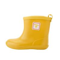 1 x RAW Customer Returns Weishuo Unisex Children s Rain Boots Waterproof Rain Rubber Boot Baby Girls, Manufacturer Size 14, 22 23 EU, Yellow - RRP €22.99