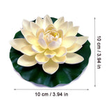 2 x Brand New Lotus flower, 8Pcs waterproof lotus flower, floating pond decoration, water lily floating, floating lotus flowers, water lily flower decoration, 10cm for pond, fountain, aquariums decoration 8 colors  - RRP €25.78