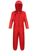 1 x RAW Customer Returns Unisex Jumpsuit Set for Money Heist Costume Adult with Mask for Dali Salvador, PVC Rifle, Gamer Costume Full Set for Men Women Halloween Carnival Party Red C013XXL - RRP €35.98