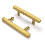 1 x RAW Customer Returns goldenwarm 10 pieces furniture handles gold handles for kitchen cabinets gold furniture handles stainless steel 64mm LS1212GD64 drawer handles gold handles kitchen gold furniture handles 64mm hole spacing gold - RRP €19.86