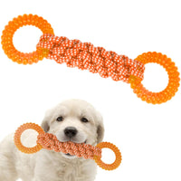 1 x Brand New COMFPET-US-Dog Tug Toy Rings Orange - RRP €20.4