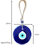 1 x RAW Customer Returns MYSTIC JEWELS - Large Crystal Turkish Eye with Jude to Gift - Good Luck Amulet - Good Luck Ornament - RRP €15.6