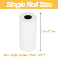 1 x RAW Customer Returns 10 Rolls of Kids Camera Printing Paper, 5.5cm 6m Portable Thermal Printing Camera Paper Rolls for Instant Printing Refill Paper - RRP €11.74