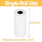 1 x RAW Customer Returns 10 Rolls of Kids Camera Printing Paper, 5.5cm 6m Portable Thermal Printing Camera Paper Rolls for Instant Printing Refill Paper - RRP €11.74