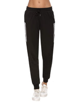 1 x RAW Customer Returns Sykooria Women s Sports Pants Tracksuit Trousers Women Cotton Lightweight Jogger Pants with Drawstring Black XL - RRP €22.99