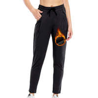 4 x RAW Customer Returns VUTRU Thermal Jogging Pants Women Warm Sweatpants Training Pants Sports Pants with Pockets Winter Yoga Pants Ankle Length Black LP - RRP €128.2