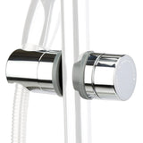 1 x RAW Customer Returns H S Universal shower head holder - Easy to install, adjustable and chrome-plated shower holder - For replacing the hand shower holder on the shower rod - Shower rod holder - RRP €14.02