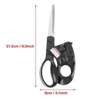 1 x RAW Customer Returns Laser-guided scissors, professional sewing scissors, hand stitch set Tijera Zig Zag, with laser guide and ergonomic handle, straight and fast cut, for kitchen, tailoring, leisure - RRP €13.2