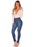 1 x RAW Customer Returns Uusollecy women s skinny high waist jeans stretch jeans pants - RRP €34.55