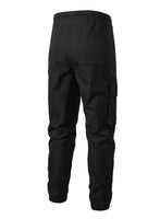 1 x RAW Customer Returns Elegancity Black jogging bottoms, men s cargo trousers, plain trousers, men s causal sports trousers, elastic leisure trousers with 6 pockets, XL - RRP €21.42