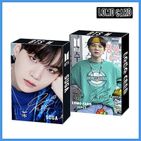 3 x Brand New ZHENGGE 4 Pack 120 Pcs BTS SUGA Lomo Card KPOP Bangtan Boys Photo Cards Greeting Card with Postcard Box SUGA , 88 x 56 mm - RRP €38.34