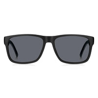 1 x RAW Customer Returns Tommy Hilfiger TH 1718 S Black Grey 56 16 145 Men s Sunglasses - RRP €65.0