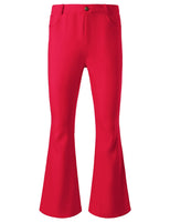 1 x RAW Customer Returns JOGAL Flared Pants Men s 70s Carnival Disco Flared Pants Red XXL - RRP €39.99