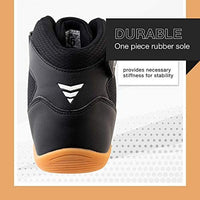 1 x RAW Customer Returns CORE Wrestling Shoes for Men, Women and Kids, Black, 43 EU - RRP €59.9