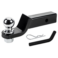 1 x RAW Customer Returns Anyingkai Trailer Hitch Ball Mount, Trailer Hitch Receiver, Quad Trailer Hitch, 2 Inch 50mm Tow Ball Mount Tongue Hitch Receiver - RRP €65.59