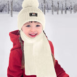 1 x RAW Customer Returns Children s Bobbie Hat Scarf and Touchscreen Gloves Set, Premium Core Spinning Yarn Knitting Wool Winter Thermal Accessories Set 3 in 1 for Boys and Girls 2-10 Years Red  - RRP €18.34