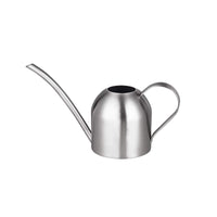 1 x RAW Customer Returns IMEEA 450ml watering cans, brushed watering can, stainless steel flower watering cans, watering for houseplants, bonsai for balcony, garden, office, living room silver  - RRP €22.99