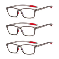 1 x RAW Customer Returns Suertree 3 Pack Blue Light Filter Reading Glasses Computer Glasses TR90 Frame Reader PC Gaming UV Blue Light Blocking Glasses Women Men - RRP €30.24