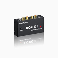 1 x RAW Customer Returns Fosi Audio BOX X1 Phono Preamplifier, Preamplifier for MM Record Players with 3.5mm Headphones and RCA Output, incl. Power Switch The ideal Phono Preamp for Vinyl Enthusiasts - RRP €30.8