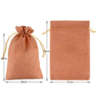 1 x RAW Customer Returns SXUUXB 20 Pieces 17x23cm Jute Bags Linen Drawstring Bags, Reusable Storage Bag Jewelry Bags Gift Bags for Weddings, Parties and Christmas Mixed Color  - RRP €22.99