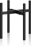 1 x RAW Customer Returns Duscdesp adjustable plant stand, flower stand for indoors, sturdy metal flower stand, black plant stand, plant holder rack for indoor and outdoor use. - RRP €19.99