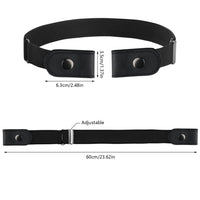 46 x Brand New Lucywey Belt without buckle, 4 colors elastic belt, no buckle stretch belt, adjustable invisible belt, for women men, belt for jeans, trousers, dress, skirts - RRP €370.3