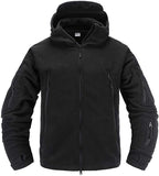 1 x RAW Customer Returns Memoryee Men s Military Fleece Outdoor Jacket Tactical Windproof with Hood Hoodies Black XL - RRP €45.88