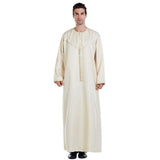 3 x Brand New Xingsiyue Muslim Kaftan for Men - Islamic Arabic Robes Long Sleeve Jubba Thobe Dubai Middle East Ethnic Clothing - RRP €68.4