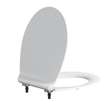 1 x Brand New R T B6098 WC seat O-shape toilet lid with soft close made of Duroplast white - RRP €61.5