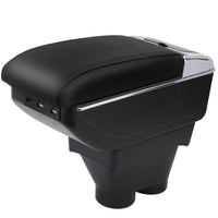 1 x RAW Customer Returns YJYWZH for 208 2013-2018 Armrest Center Console Storage Box Double Layer With Cup Holder - RRP €57.6