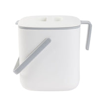 1 x RAW Customer Returns BLUE GINKGO Kitchen Compost Bin - Easy to Clean Food Waste Container with Handles Kitchen Compost Bin for Worktop Made in Korea 2.6L - White - RRP €24.99