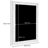 1 x RAW Customer Returns Okydoky Magnetic Chalkboard with Wooden Frame, Writing with Chalk, for Vertical or Horizontal Hanging, Magnetic Collection Board, with Hemp Rope for Hanging, 22 32cm, HB-WH-2232 - RRP €9.84